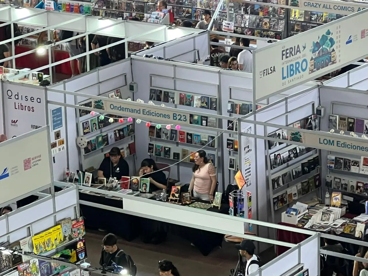 Equipo de Ediciones on Demand en la Filsa